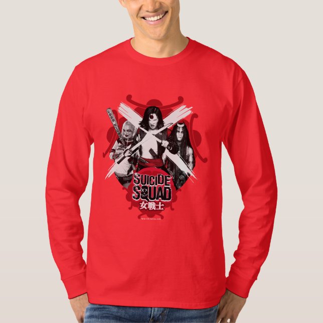 Camiseta Chicas "guerrero femenino " del pelotón del (Anverso)