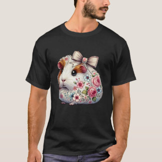 Camiseta Chicas guineanas de la flor de cerdo: Coquette Bow