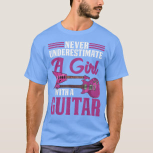 Camiseta Chicas guitarianas cantantes de guitarra rock feme