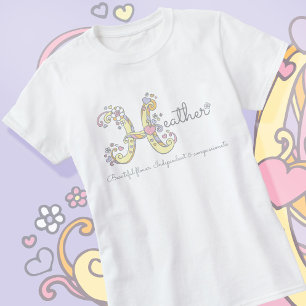 Camiseta Chicas Heather nombran personalizado decorativo si