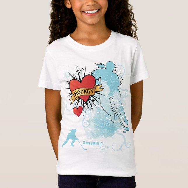 Camiseta Chicas Hockey Heart Tattoo (Anverso)