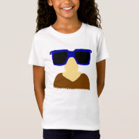 Chicas Incognito Mustache & Glasses Baby Doll Tee
