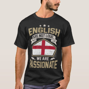 Camiseta Chicas ingleses apasionados y mujeres con bandera