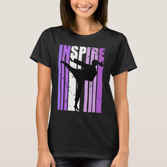 Camiseta Chicas inspiran a entrenador de karate Cumpleaños  (Anverso)