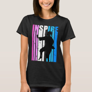Camiseta Chicas Inspire Rosa Karate Día Motivador de cumple