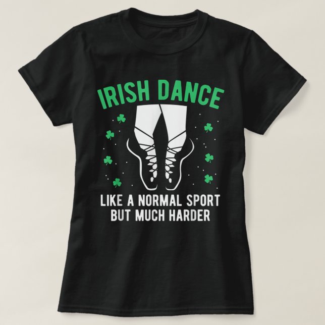 Camiseta Chicas irlandesas de danza bailando en St Patricks (Diseño del anverso)