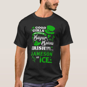 Camiseta Chicas Irlandeses Hechos De Jameson En Hice St Pat