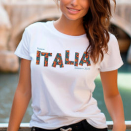 Camiseta Chicas italianos de tomate viajan a Italia