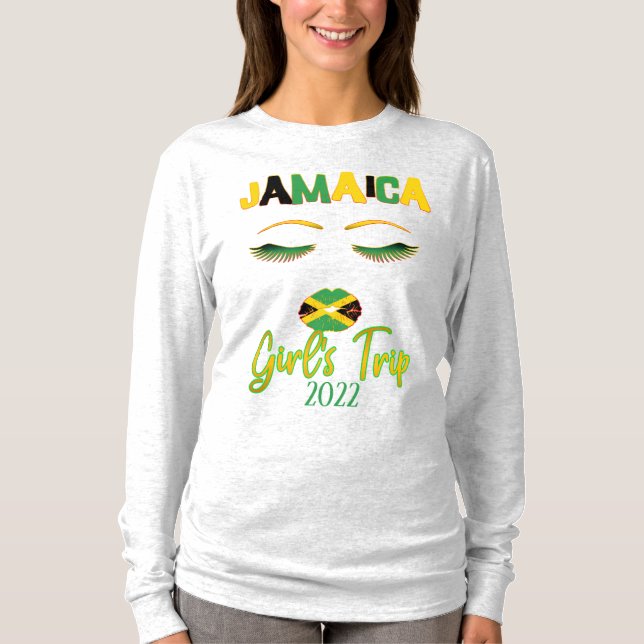 Camiseta Chicas jamaiquinos viajan por vacaciones a la cara (Anverso)