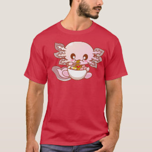 Camiseta Chicas japoneses de comida Cute Ramen Aolotl Kawai