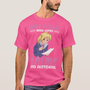Camiseta Chicas japoneses del Manga Otaku dibujando a mujer