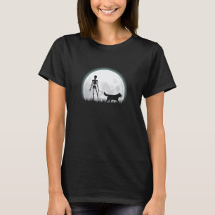 Camiseta Chicas Jóvenes Perro Husky Siberiano Halloween Esq