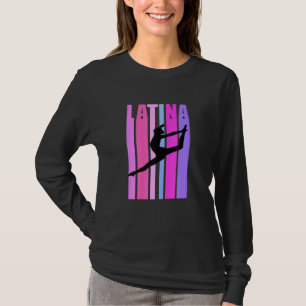 Camiseta Chicas Latina Gymnastics Bailarina Ret Gimnast