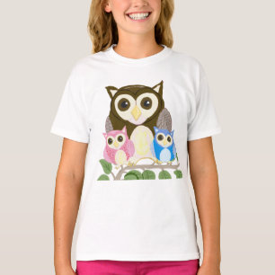 Camiseta Chicas Lechuza Colorida