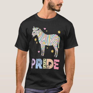 Camiseta Chicas LGBTQIA Hombres de Cebra Orgullo Arcoiris