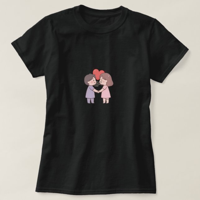 Camiseta chicas lindas (Diseño del anverso)