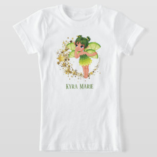 Camiseta chicas lindos fantasía hada agregar el nombre T-Sh