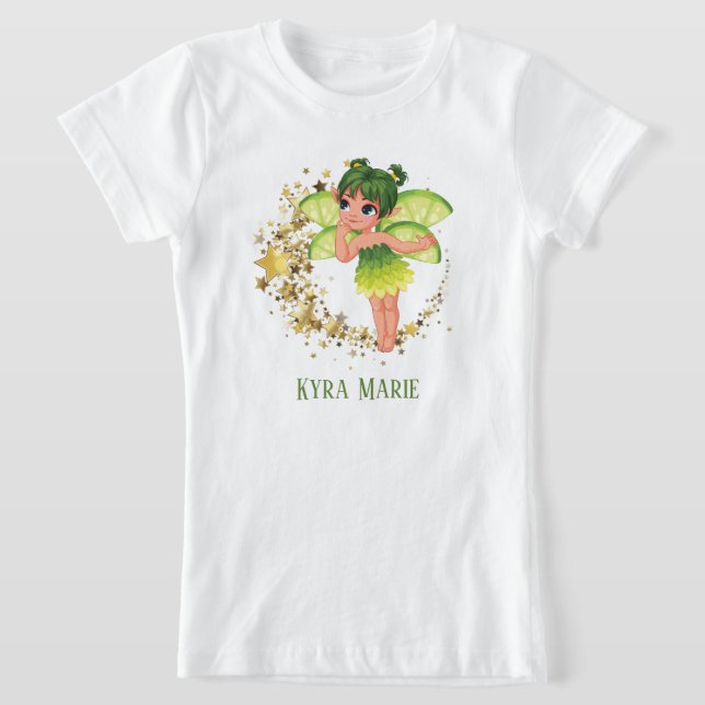 Camiseta chicas lindos fantasía hada agregar el nombre T-Sh (Distribución)
