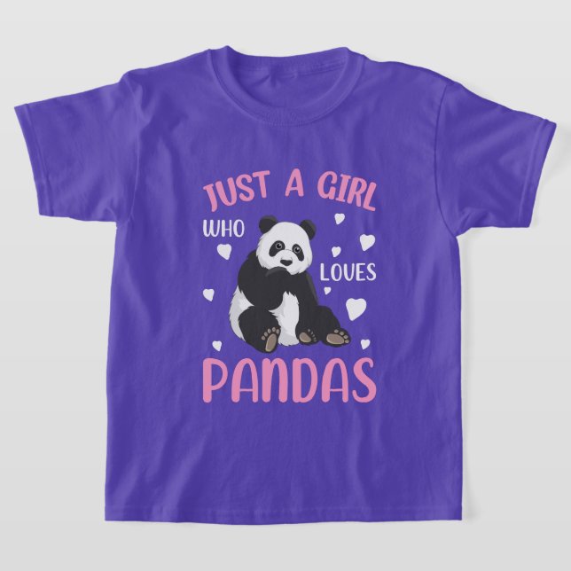 Camiseta chicas lindos panda osos amantes del arte de palab (Distribución)