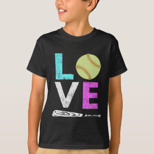 Camiseta Chicas lindos y diseño para mujer del softball de