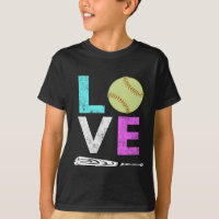 Chicas lindos y diseño para mujer del softball del