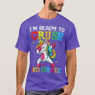 Camiseta Chicas listos para aplastar el segundo grado, curi