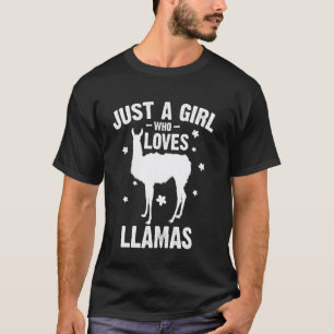 Camiseta Chicas Llamas Divertidas Adolescentes Niños Mujere