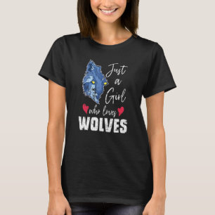 Camiseta Chicas lobo depredadoras de animales forestales
