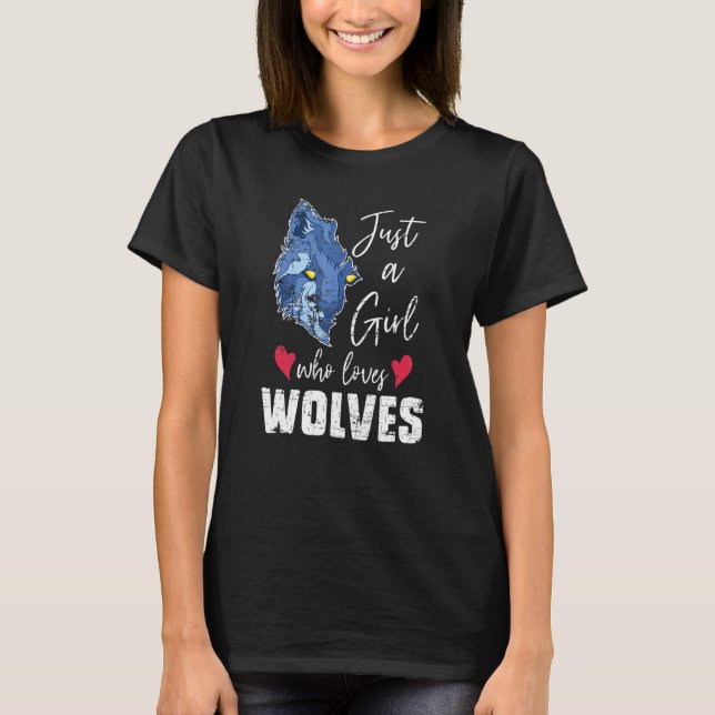 Camiseta Chicas lobo depredadoras de animales forestales (Anverso)