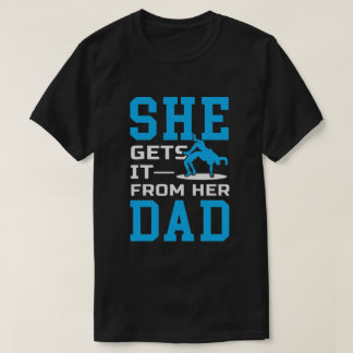 Camiseta Chicas luchan contra papá padre luchan contra padr