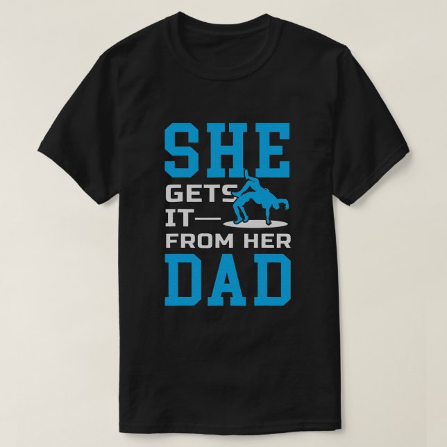 Camiseta Chicas luchan contra papá padre luchan contra padr (Diseño del anverso)
