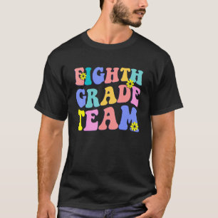 Camiseta Chicas Maestras Groovy Retro De Octavo Grado