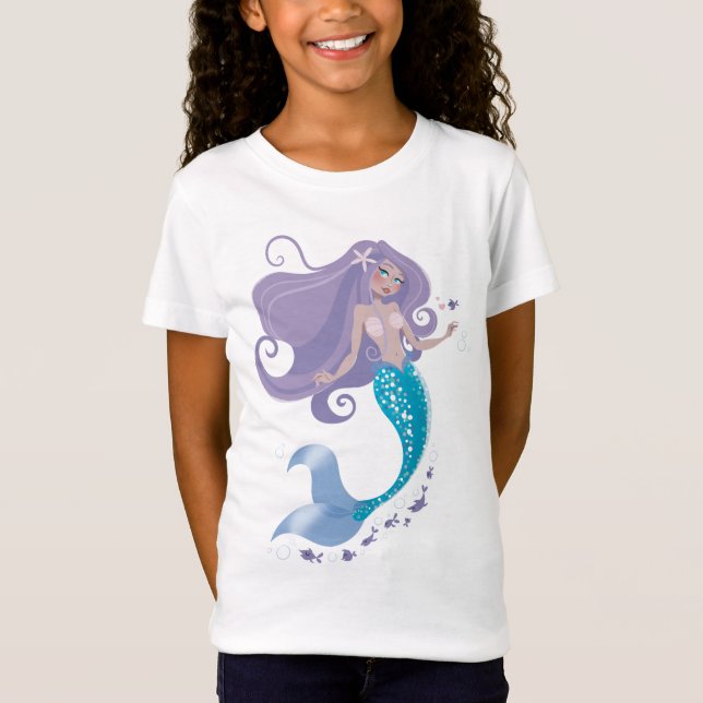 Camiseta Chicas mágicos, hermosa princesa de sirena (Anverso)