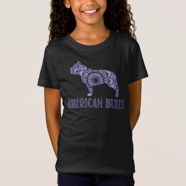 Camiseta Chicas Mandala American Bully T-Shirt (Anverso)