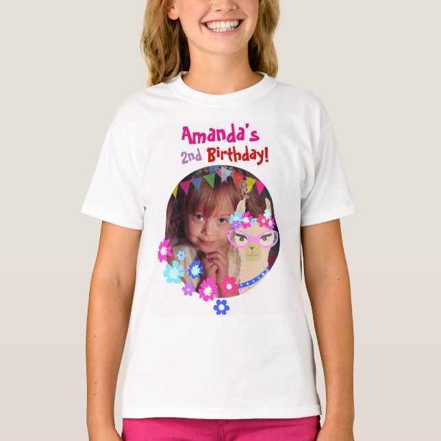Camiseta Chicas marchosas personalizadas del cumpleaños de (Anverso)