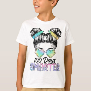 Camiseta Chicas Más Inteligentes Dias Pelo Desordenado 100º