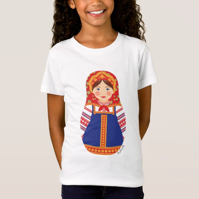 Camiseta Chicas Matryoshka de Rusia (Anverso)