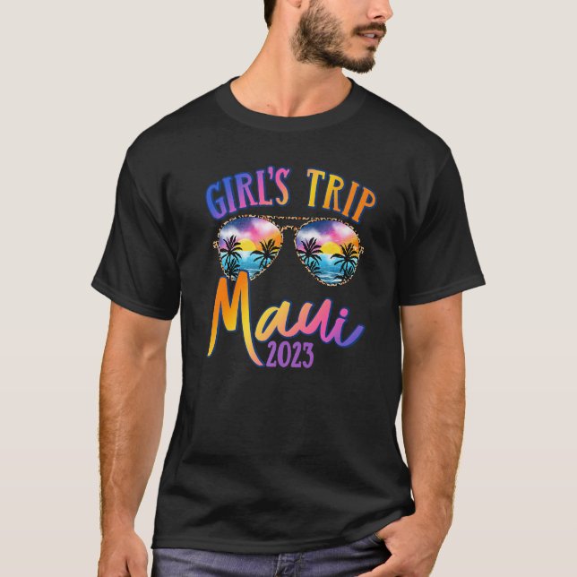Camiseta Chicas Maui Hawaii 2023 Viaje gafas de sol Chica d (Anverso)