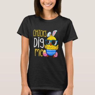 Camiseta Chicas me cavan feliz día de Pascua Huevos