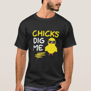 Camiseta Chicas Me Cavan Humor De Día De Pascua Pollo Vinta