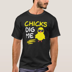 Camiseta Chicas me cavan Humor de Pascua Huevos de Pollo Vi