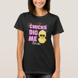 Camiseta Chicas me cavan Humor en Pascua