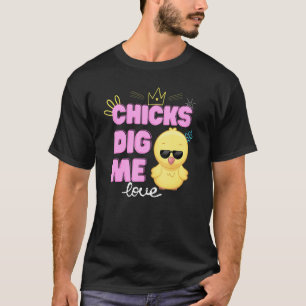 Camiseta Chicas me cavan Humor en Pascua