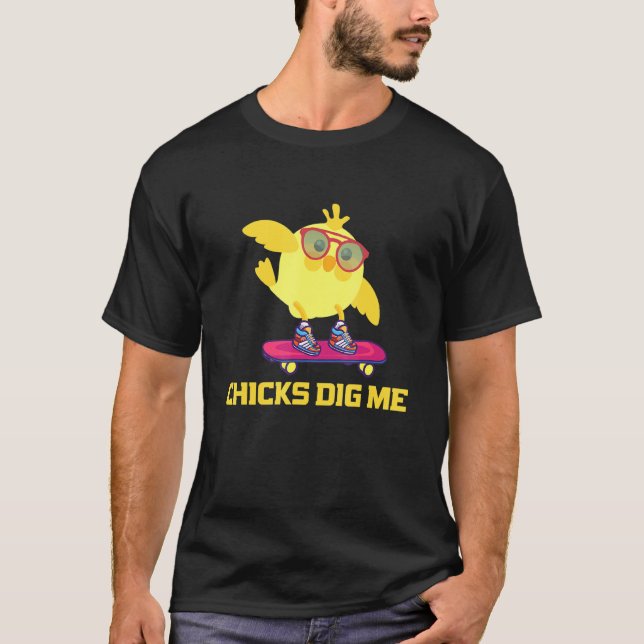 Camiseta Chicas me cavan - Pollo Guay - hombres (Anverso)