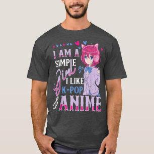 Camiseta Chicas me gustan el K-Pop y el Otaku japonés de An