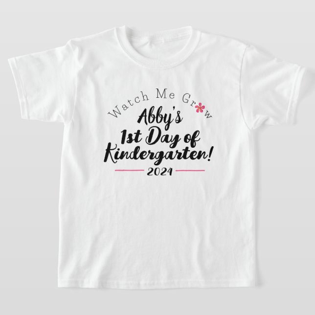 Camiseta Chicas me observan crecer primer día de escuela in (Distribución)