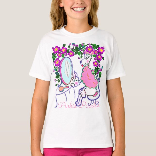 Camiseta Chicas Medio Pinkie Poodle Tee Shirt (Anverso)