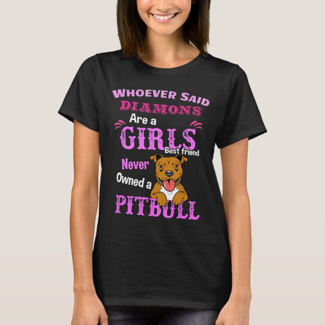 Camiseta Chicas Mejor Amigo Pitbull (Anverso)