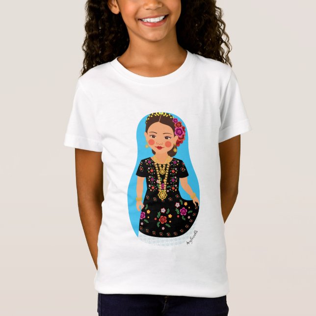 Camiseta Chicas mexicanos, Tehuana Matryoshka (Anverso)