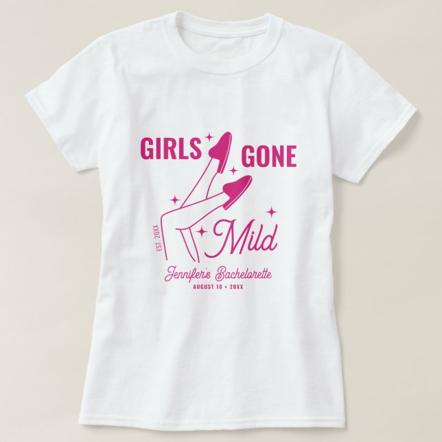 Camiseta Chicas Moderadas Ilustración Rosa Despedida de Sol (Diseño del anverso)